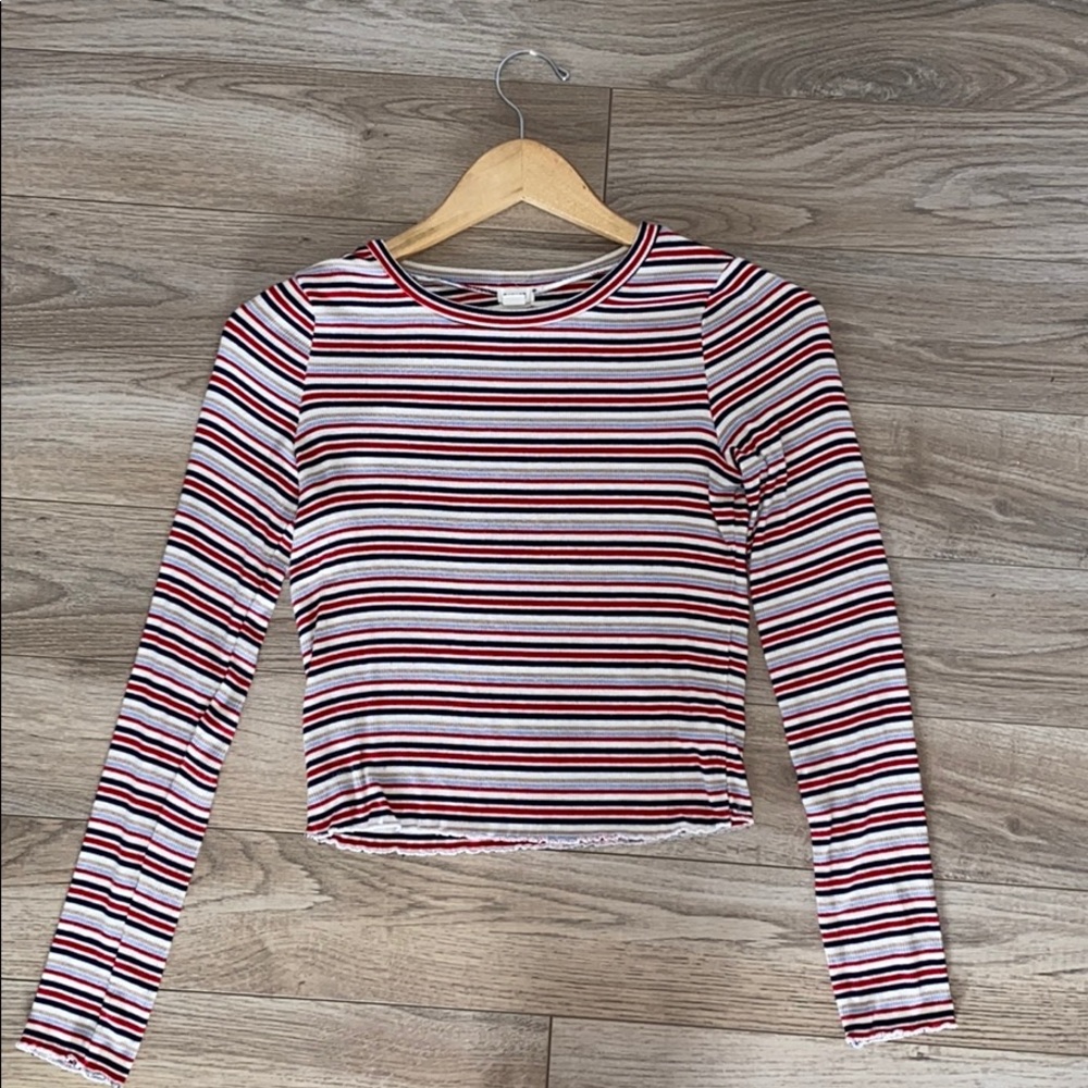 striped long sleeve tee